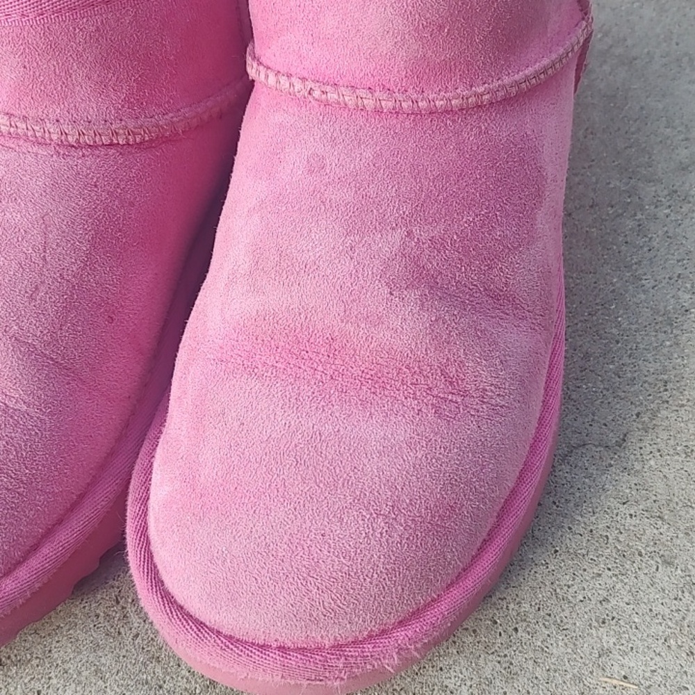 Women's Genuine Shearling Ugg Booties - Picture 8 of 11